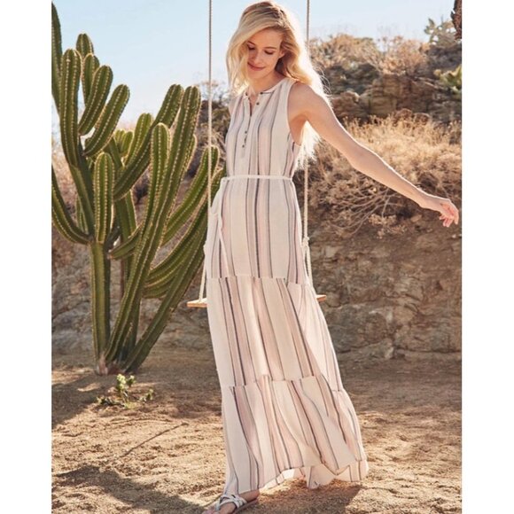 NWT Splendid Field Stripe Maxi Dress - Picture 1 of 10
